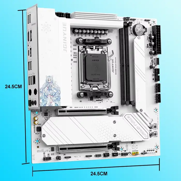 Carte mère B650M Snow Dream AM5 DDR5 ARGB M-ATX pour le jeu