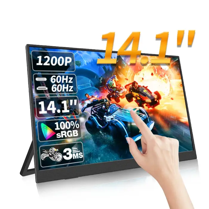 HGFRTEE – moniteur Portable à écran tactile de 14 pouces