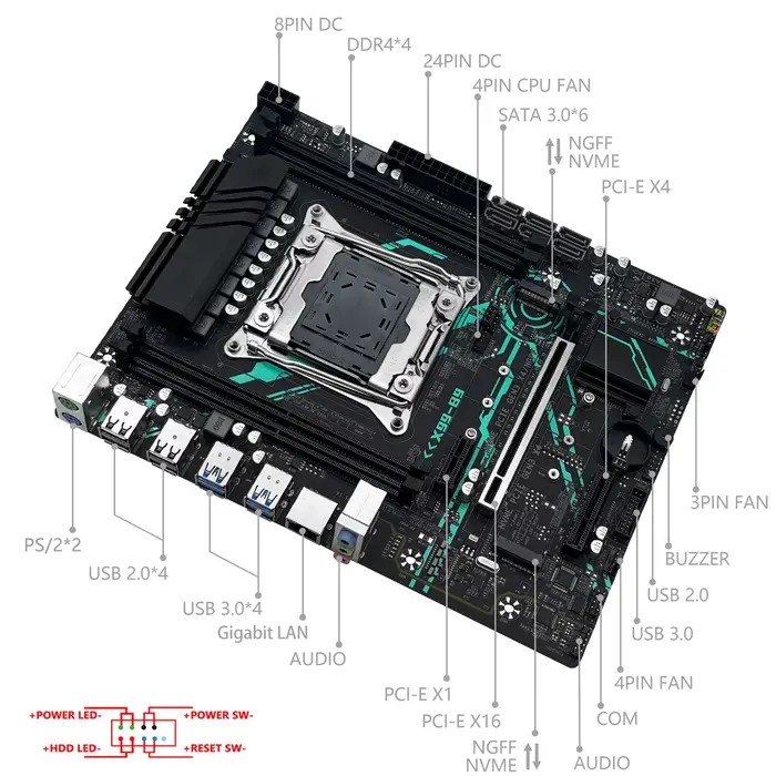 Kit de carte mère MACHINIST X99 B9