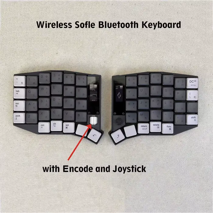 Clavier fendu sans fil