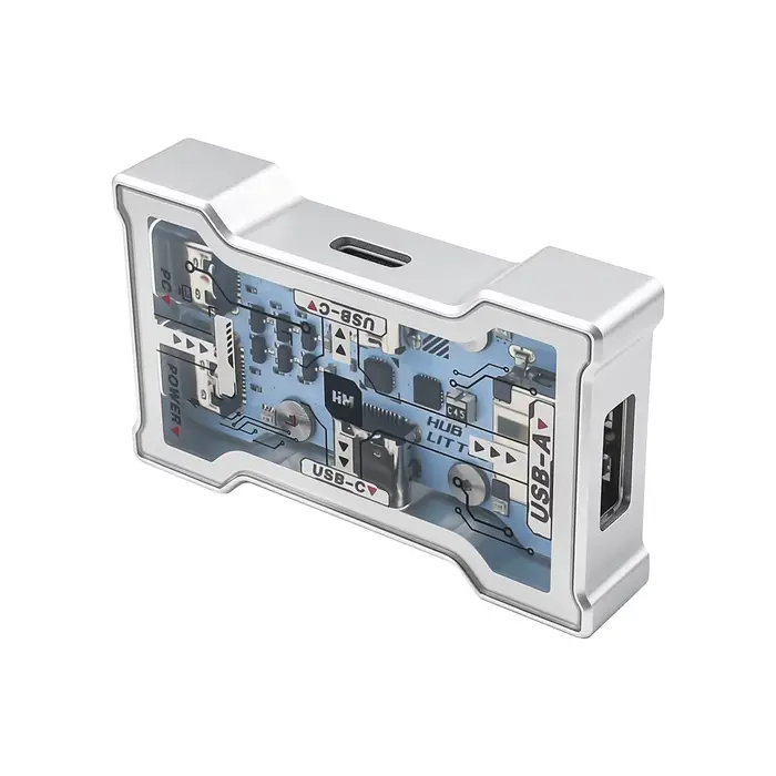 HMLAB HUB Little 2-à-3 sorties, jeu, véritable 8K, haute vitesse, 480 Mbps, architecture MTT, hub US