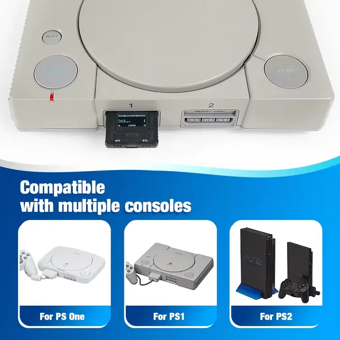Bitfunx PSxMemCard Gen2 Sd2psXtd pour Stocker les Sauvegardes des Jeux PS1 et PS2 pour Consoles