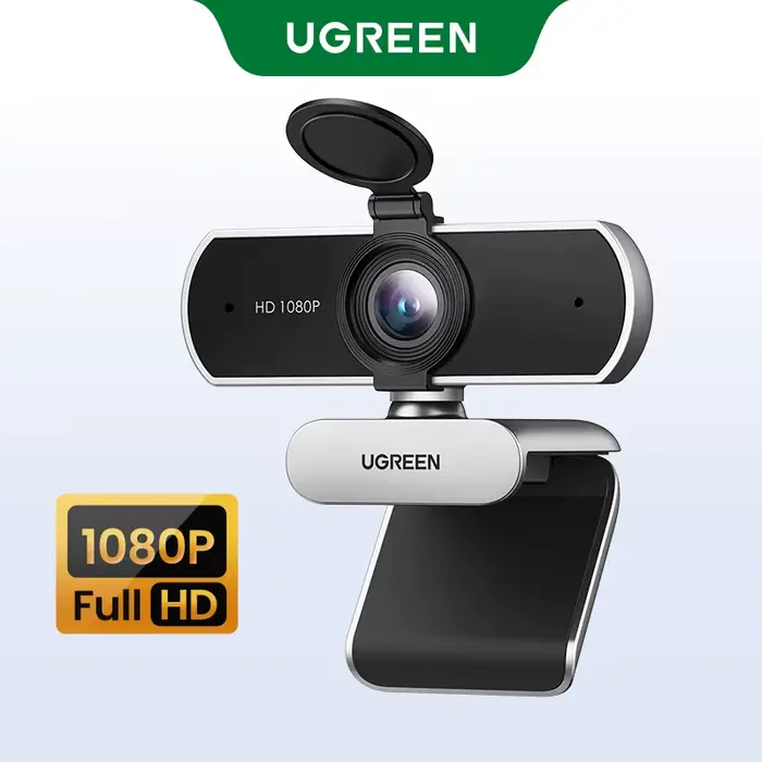 UGREEN 4K FHD 1080P Webcam 8MP pour PC, mise au point automatique PDAF, double microphones antibruit