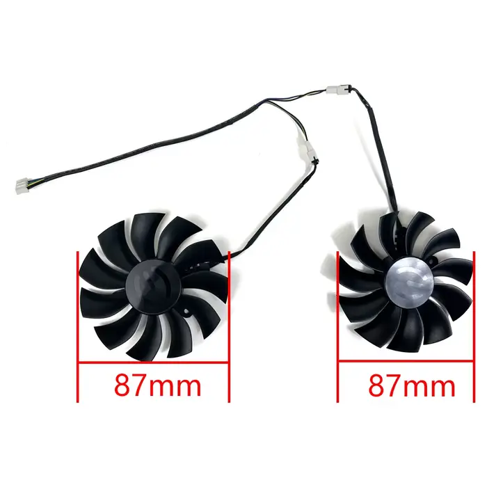 2 pièces bricolage 87MM 4PIN PLA09215B12H GTX1080 TI GTX1070 1060 ventilateur GPU pour EVGA GTX 1080 1070 1060 GTX1060 ventilateur de carte vidéo graphique