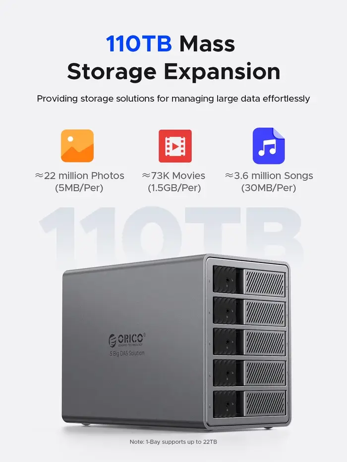 ORICO 3.5 "USB 3.0 5 Gbps HDD Station d'accueil 150 W d'alimentation avec ventilateur de refroidisse