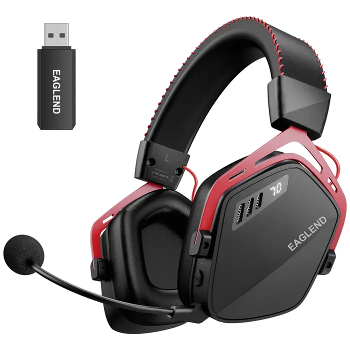 Casque de jeu Esports pour PS5 PS4 XBOX PC Mac 2.4GHz Ultra-basse latence Ai suppression du bruit