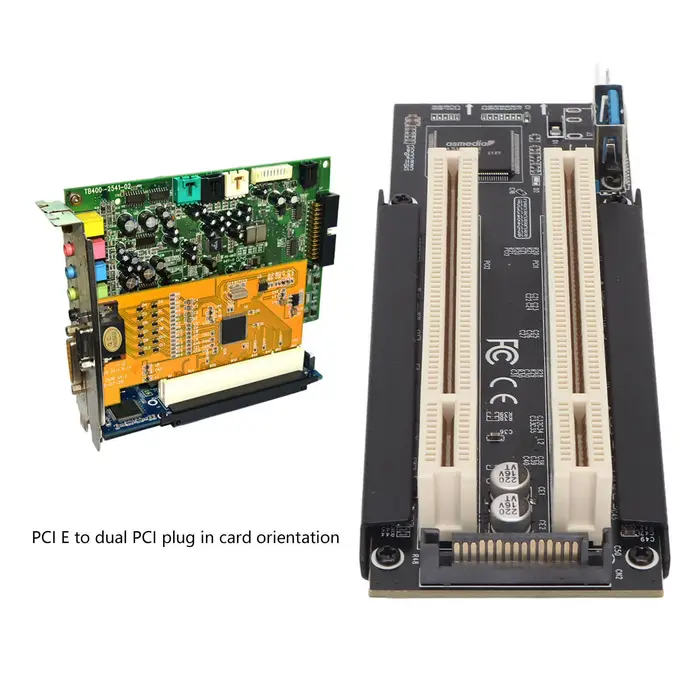 Carte PCIe vers double PCI pour Windows