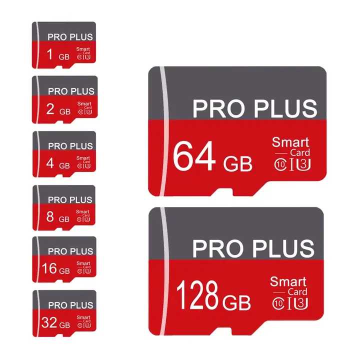 Carte mémoire 128 Go/64 Go/32 Go/16 Go/8 Go/4 Go/2 Go/1 Go Adaptateur - A1 C10 Classe 10 UHS-I