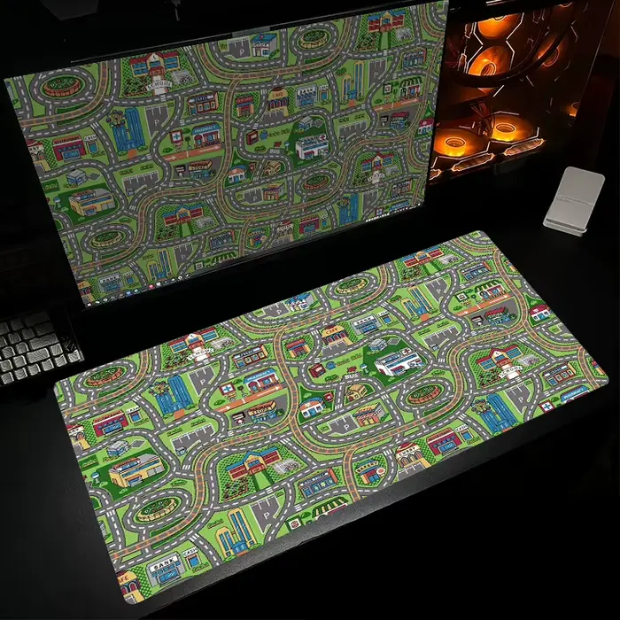 Tapis de jeu interactif Cityscape avec carte de circulation