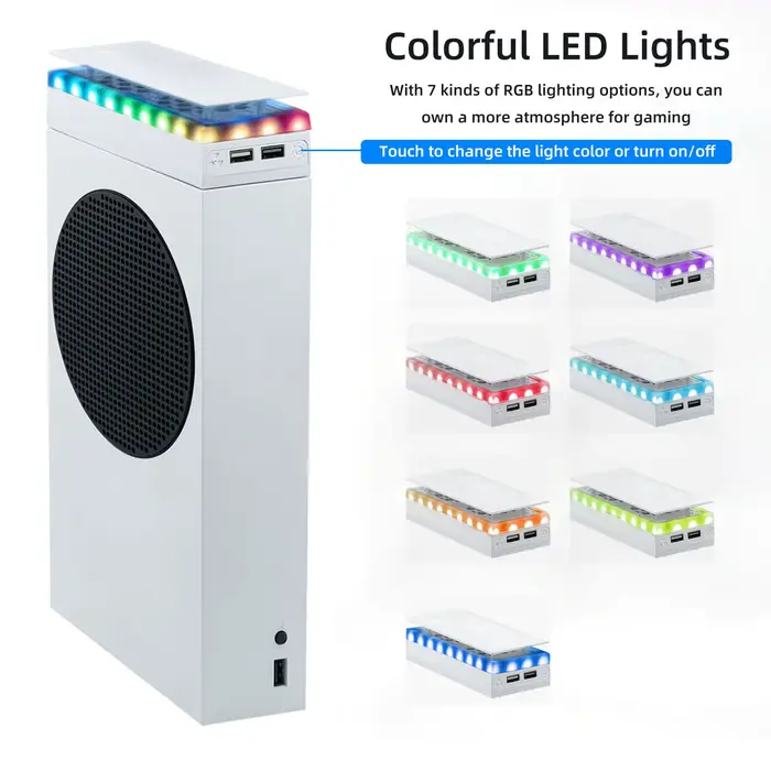 Ventilateur de refroidissement supérieur double avec éclairage RGB