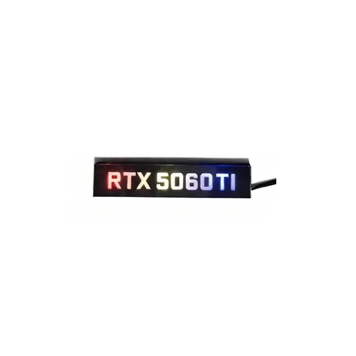 Carte graphique 5050 5060 5060TI, plaque d'éclairage latérale ARGB du GPU, 5070 5070Ti 5080 5090, pa