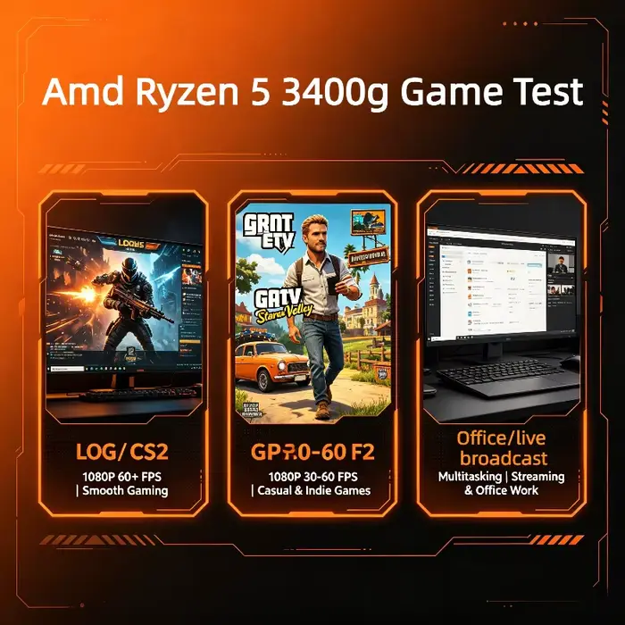 Processeur AMD Ryzen 5 3400G 4 cœurs 8 threads 4
