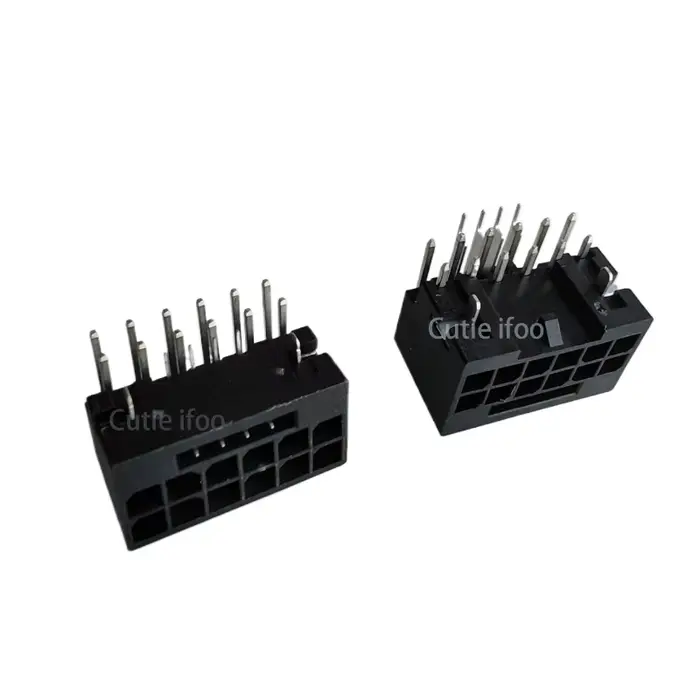 90 degrés ordinateur GPU ATX 3.0 PCI-E 5.0 12P 16pin 12 + 4P 12VHPWR puissance femelle Angle droit H ++ connecteur Jack pour carte graphique