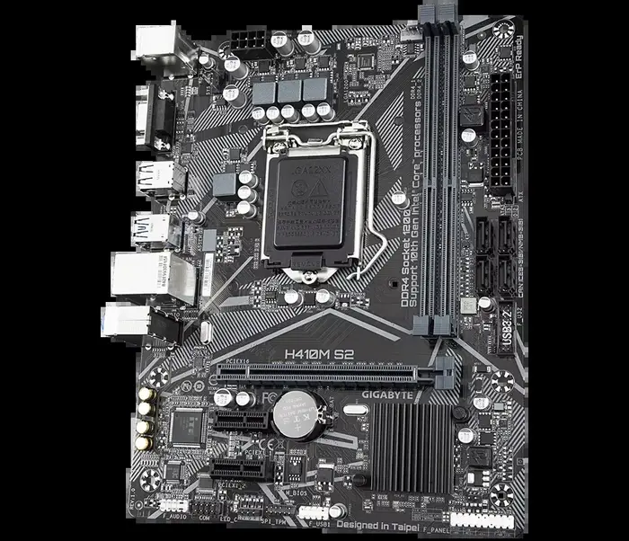 GIGABYTE H410M S2 carte mère Intel H410 Socket 1200 DDR4 mATX VGA Core USB 3.2