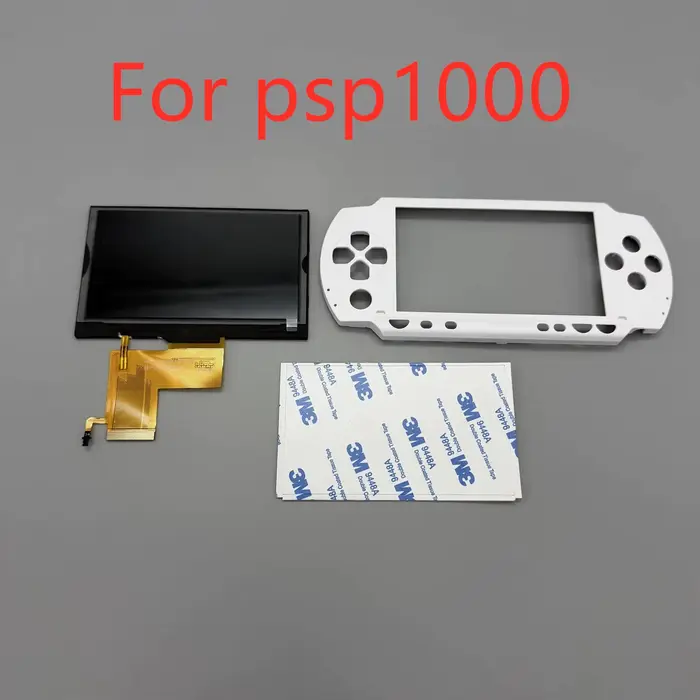Écran plastifié PSP1000 LCD entièrement laminé pour Sony PlayStation Portable/PSP1000. Livraison de la couverture avant personnalisée
