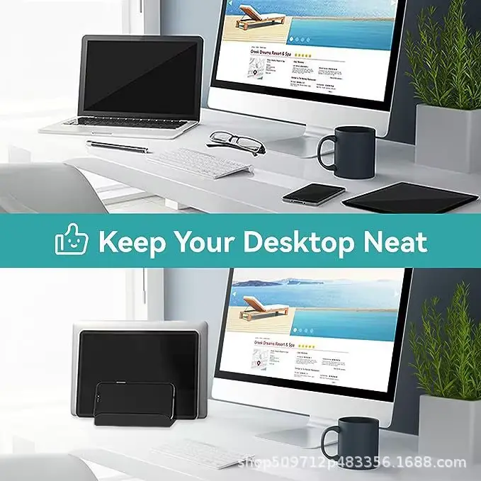 Support Vertical pour ordinateur portable de bureau