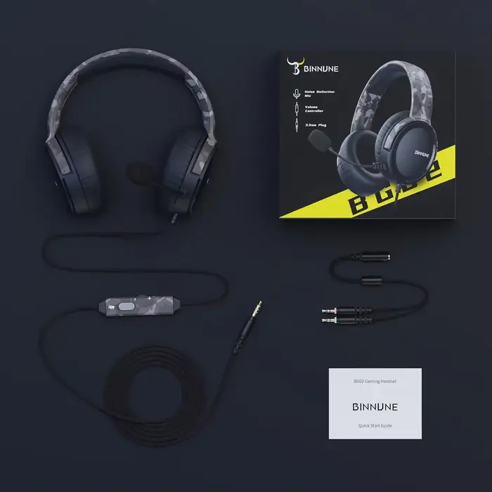 Casque de jeu avec micro pour PC