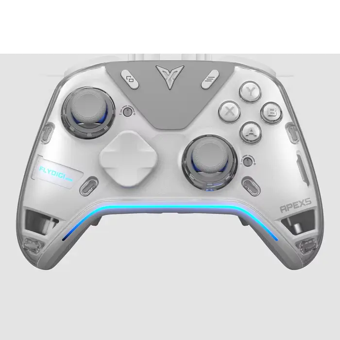 Manette de jeu sans fil Flydigi Apex 5 avec retour de force et commutateur tri-mode pour PC, Switch,