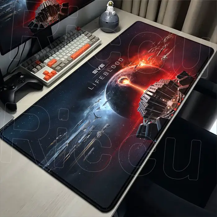 HD 40X90cm EVE Table d'ordinateur en ligne XXL agrandir tapis de bureau conception personnalisée tapis de souris tapis en caoutchouc pour ordinateur portable accessoires pour Pc tapis de souris