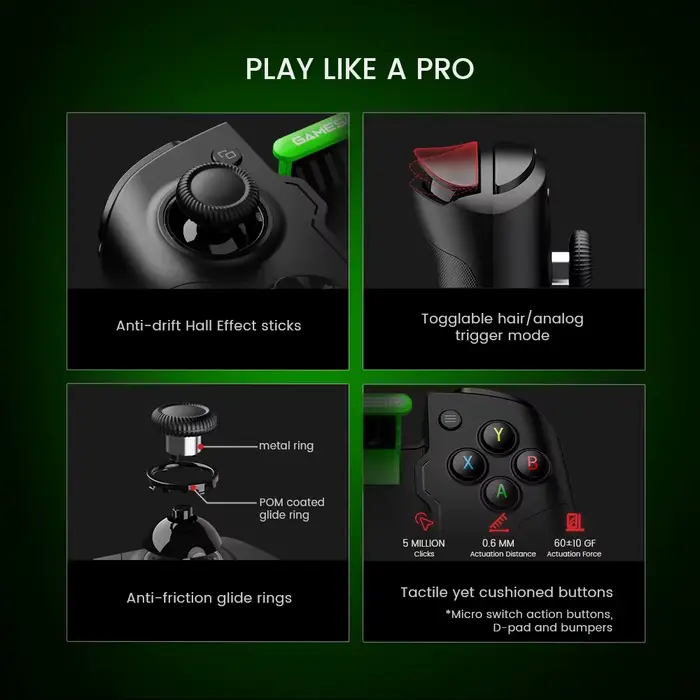 Manette de jeu GameSir X4 Aileron pour Xbox avec effet Hall