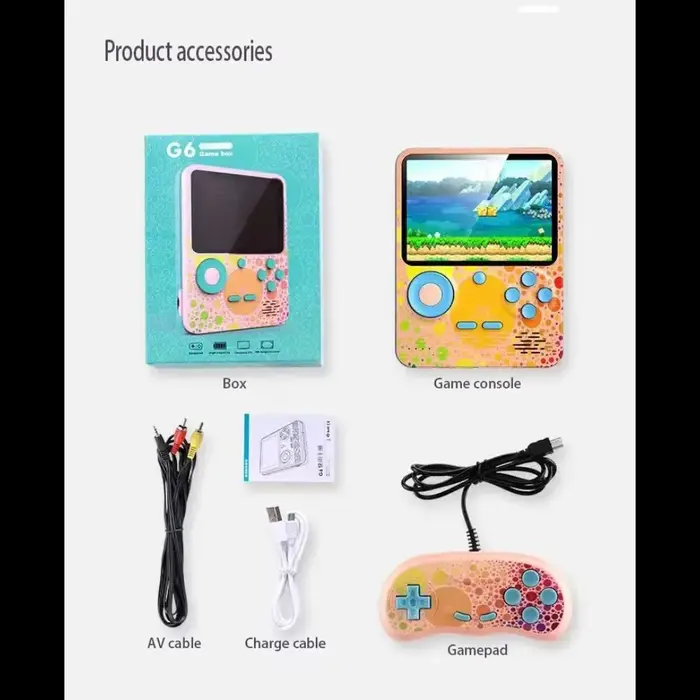 Console de jeu G6, écran de 3