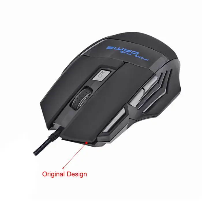 Souris de jeu filaire, rétroéclairée