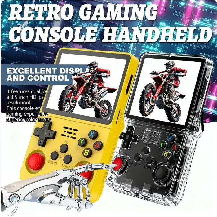 Console de jeu rétro classique R36S avec système ARKOS