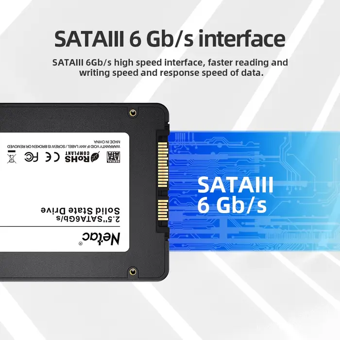 Netac SSD sata3 disque dur 2 to 1 to 512 go 256 go 128 go disque 2.5 pouces SATAIII HDD interne pour