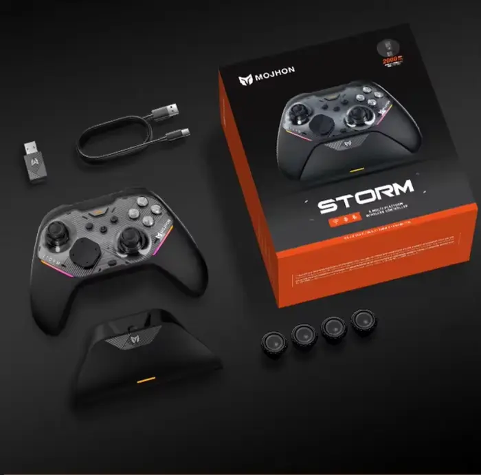 Manette de jeu sans fil Bluetooth BIGBIG WON Gale 2, joystick TMR, contrôleur compétitif Apex Switch