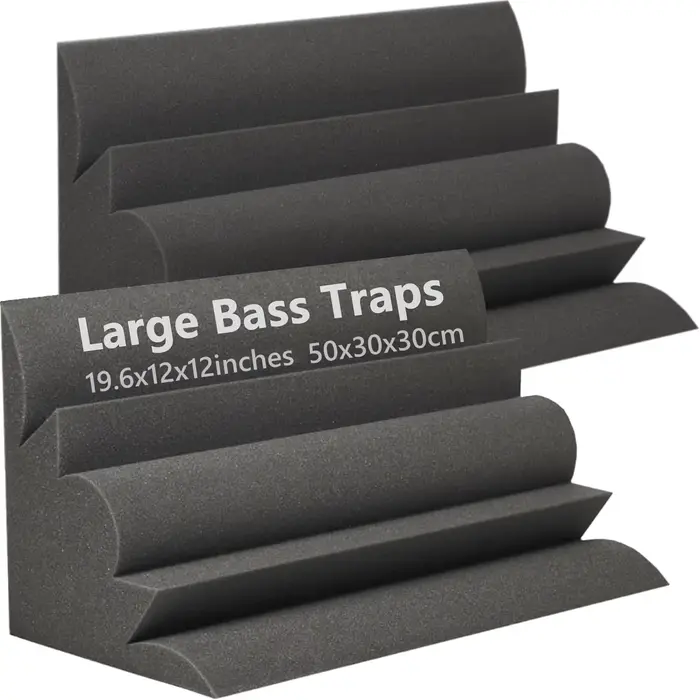 Mousse Insonorisante pour Piège à Bass Acoustique, Absorption Sonore de Grande Taille, Mousse d'Angl