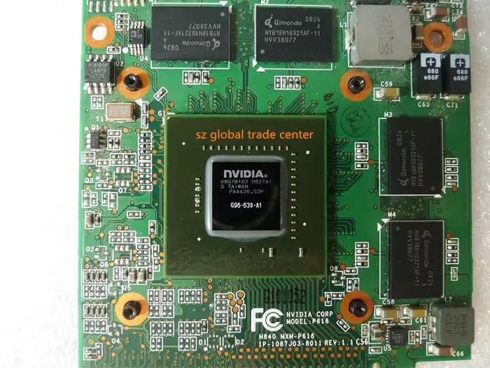 Carte graphique vidéo pour ordinateur portable GeForce 9600MGT 9600M GT GDDR3 512 Mo MXM G96-630-A1 
