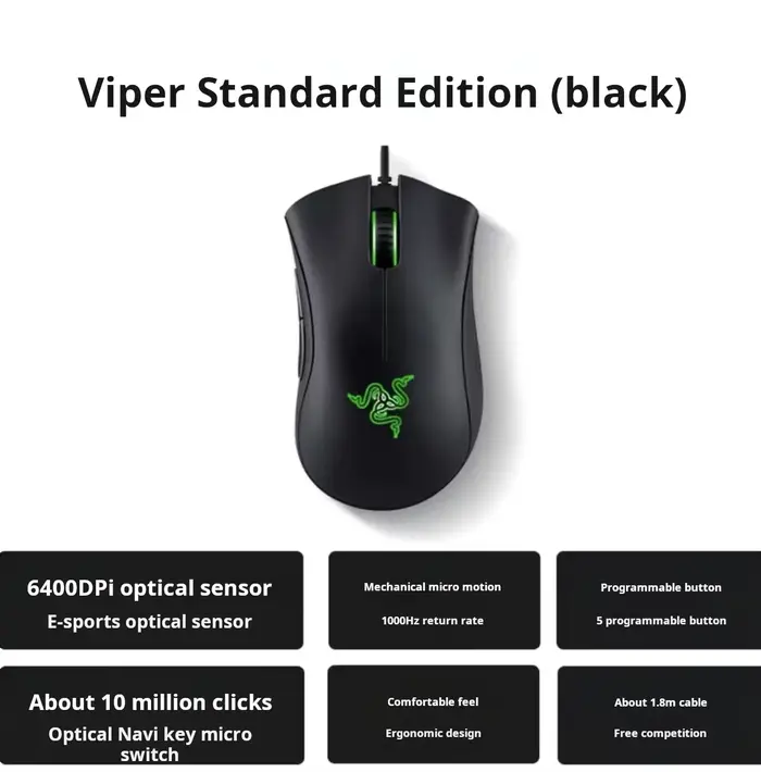 Razer DeathAdder – souris de jeu filaire essentielle