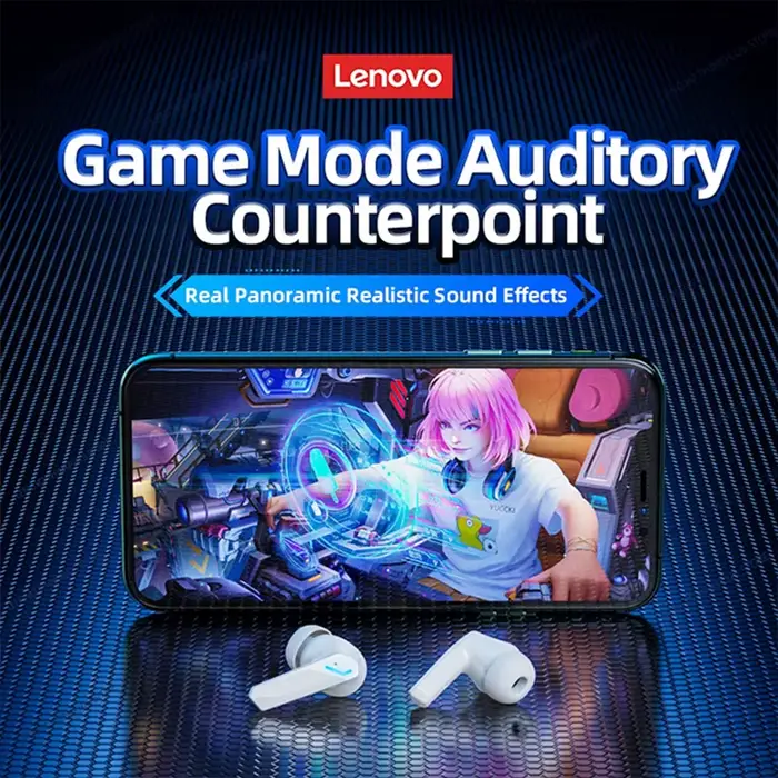 Écouteurs de jeu Lenovo GM2 Pro Bluetooth 5.4
