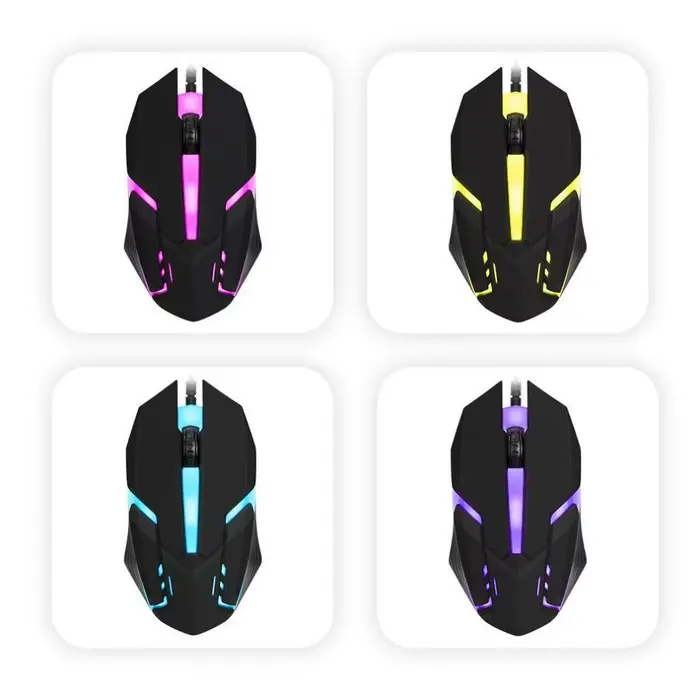 Limei S1 E sport LED lumineux rétro-éclairé filaire souris USB