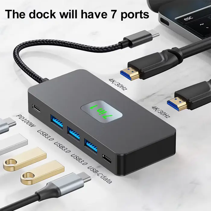 Station d'accueil 4K compatible HDMI pour touristes