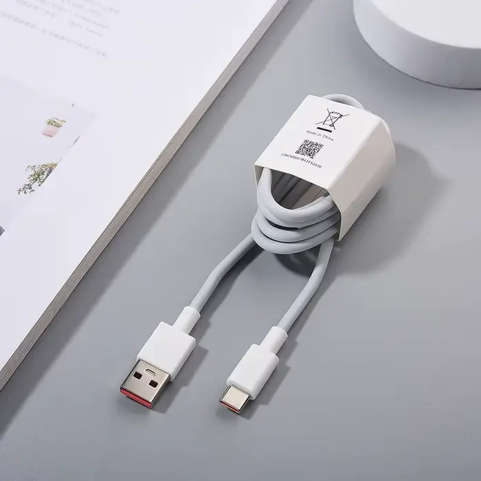 Pour Xiaomi 67W chargeur rapide prise britannique adaptateur de Charge Turbo 6A câble Usb Type C pou