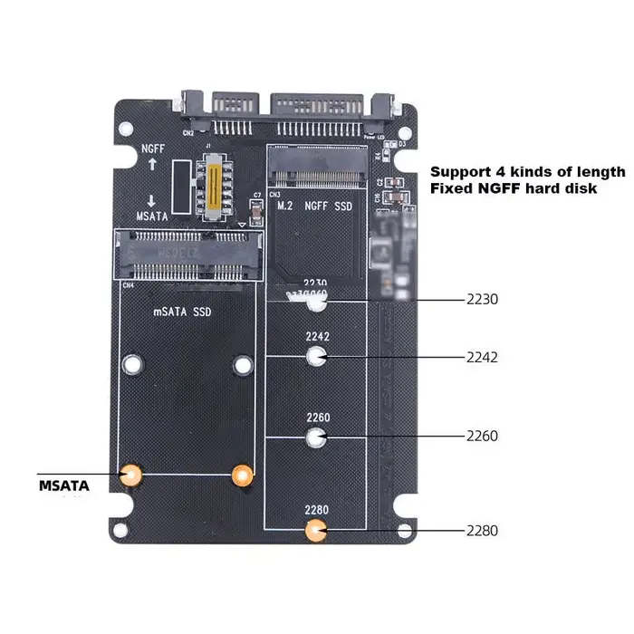 Boîtier de conversion de disque dur SSD M.2 vers SATA3 externe Coolcirc