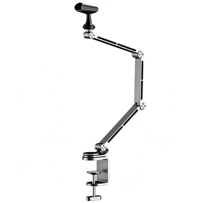 Bras télescopique pour microphone réglable