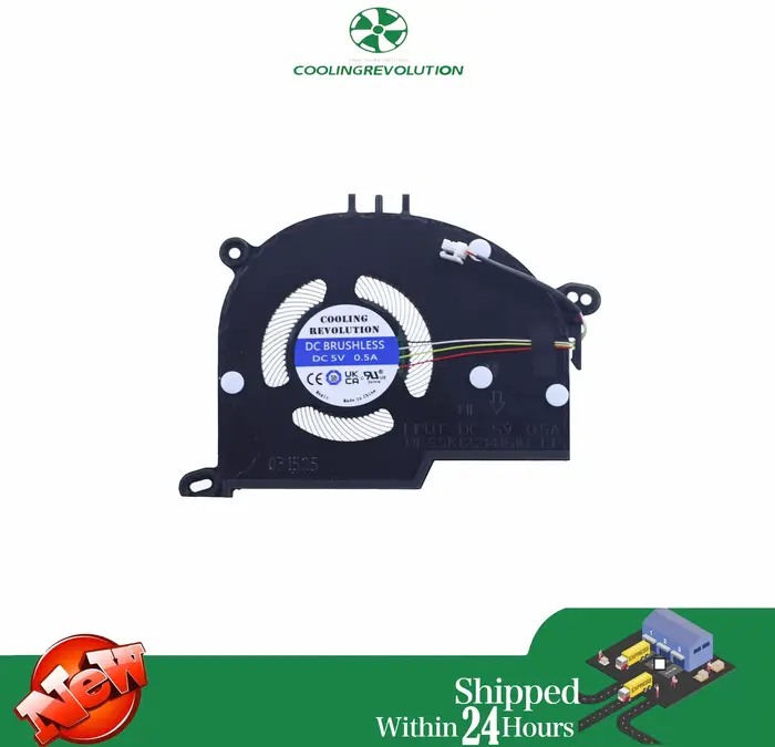 Ventilateur de refroidissement de processeur pour ordinateur portable