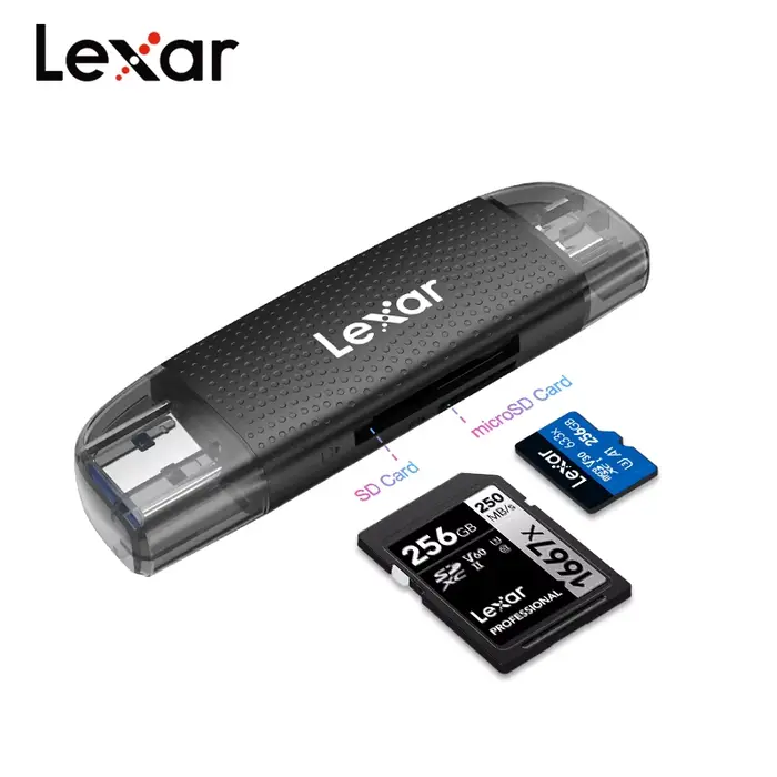 Lexar lecteur USB-A USB-C à double emplacement jusqu'à 205 mo/s