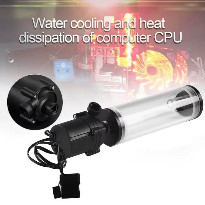 Système de refroidisseur d'eau pour PC filetage cylindre ordinateur réservoir