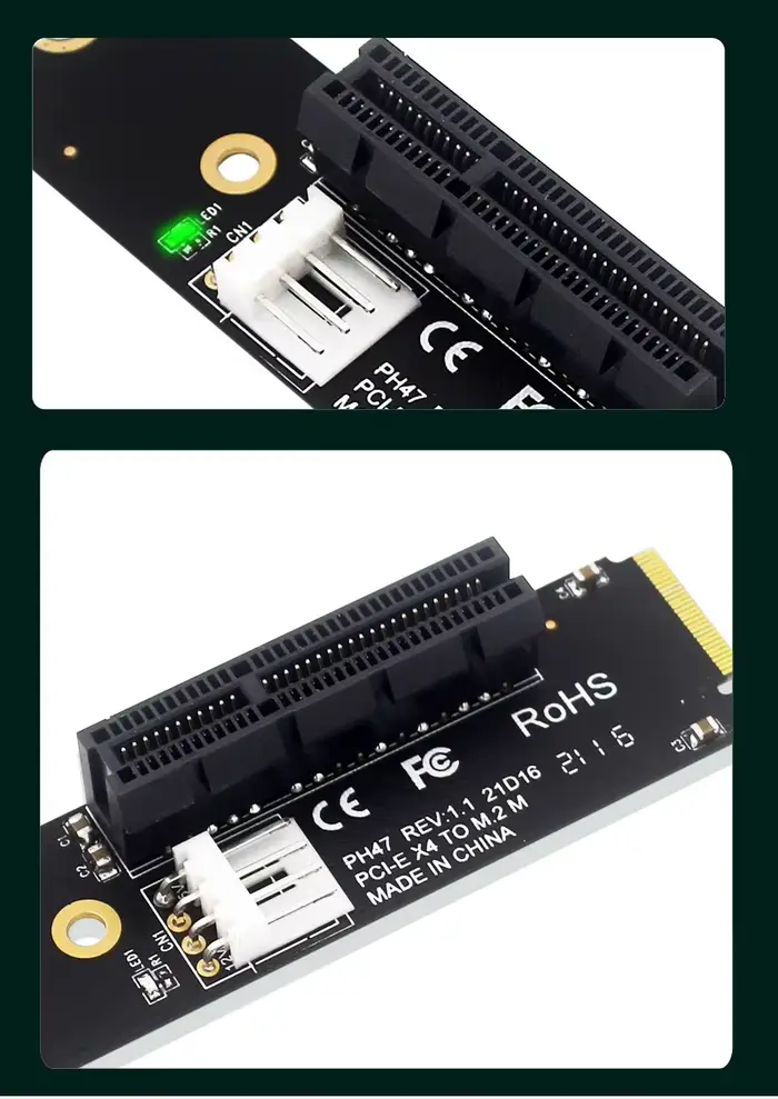 Nouvelle carte adaptateur NGFF M.2 vers PCI-E 4X