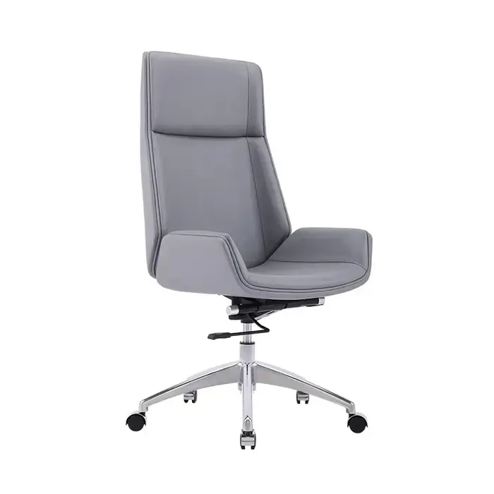 Chaise de bureau en cuir avec rotation, chaise d'ordinateur