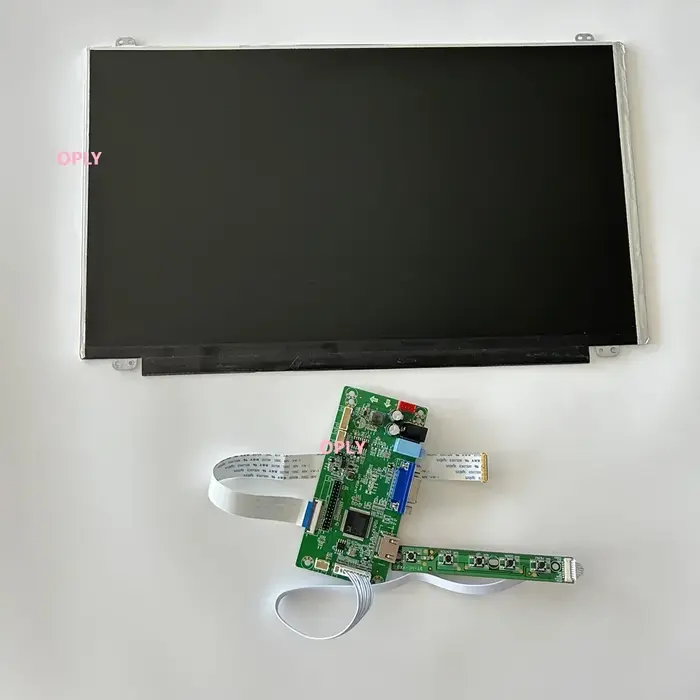 Écran de moniteur avec panneau IPS EDP, 15.6 pouces, 1920x1080, carte contrôleur, VGA, HDMI, compatible pour PC, PS, X360, ordinateur portable, framboise