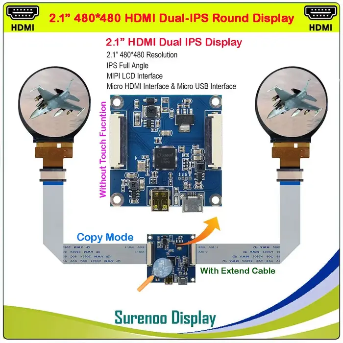 Écran de moniteur d'affichage à Double Module LCD IPS