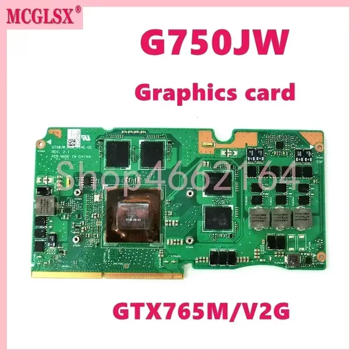 Carte graphique VGA G750JW N14E-GE-A1 GTX765M-V2G pour ASUS ROG G750JX G750J G750JH