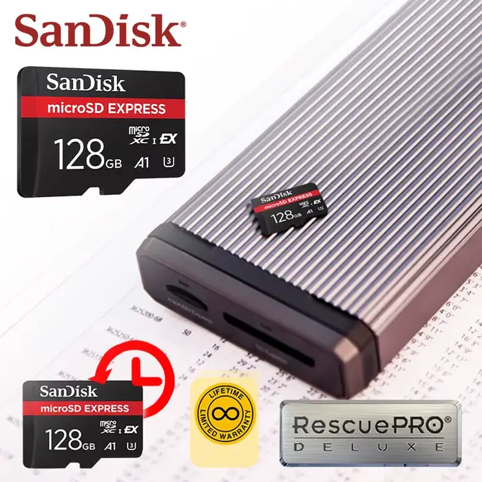 Carte microSD Express 128GB 256GB A2 5.3K NVMe TF