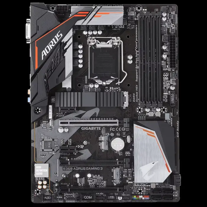 GIGABYTE B360 AORUS GAMING 3 LGA 1151 4×DDR4 64GB PCI-E 3.0 1×DVI 1×HDMI 30.5×22.5cm