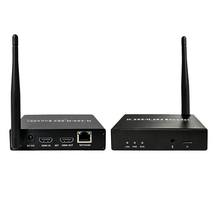 Encodeur vidéo HD 4k en direct, streaming H.265 HEVC H.264 WiFi HDMI vers IP avec enregistrement sur carte TF, RTMP RTSP SRT UDP HLS ONVIF