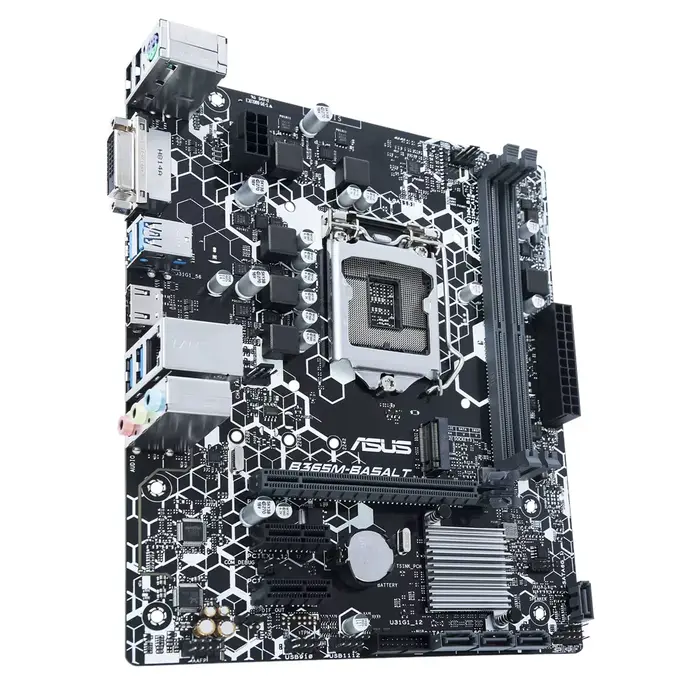 Carte mère ASUS B365M-BASALT LGA 1151 DDR4 32GB M.2 Micro ATX compatible avec les processeurs Core i5-9400F i3-8300 i7-8700 i7-9700